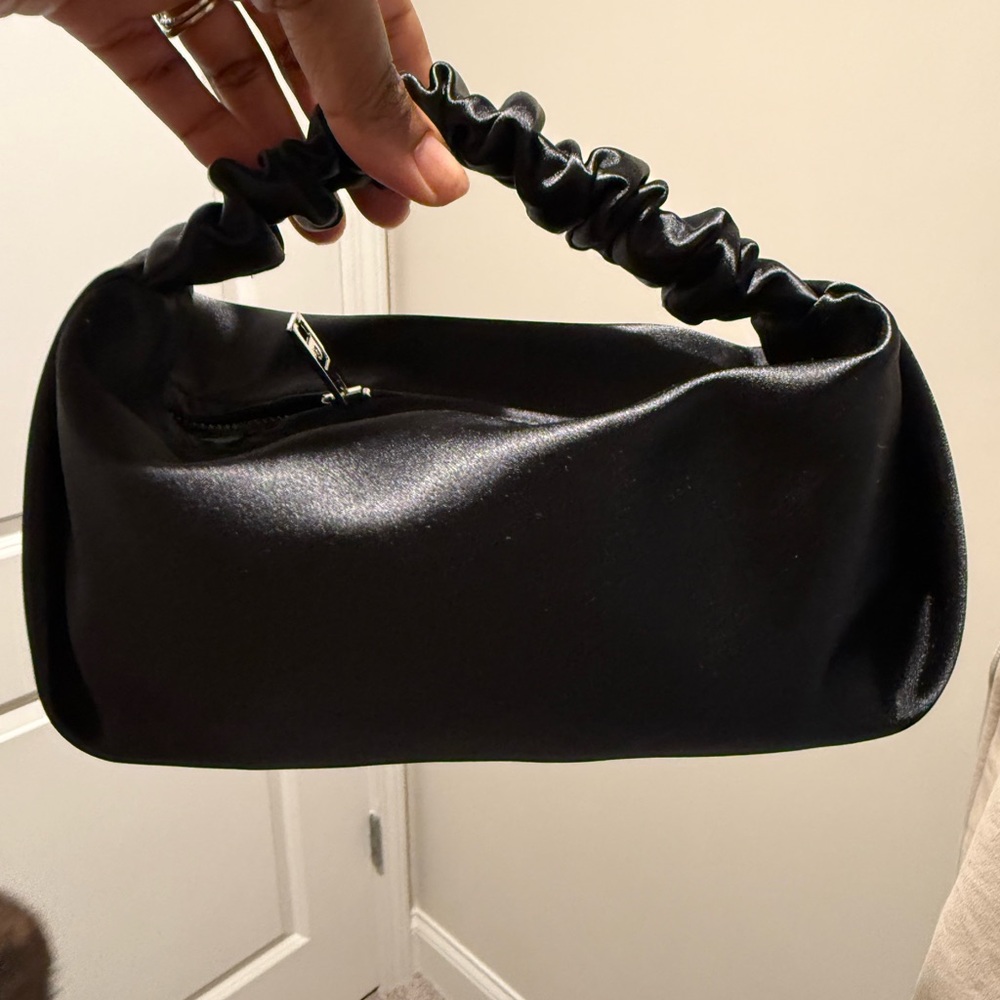 Alexander Wang Black Clutch with Ruched Handle